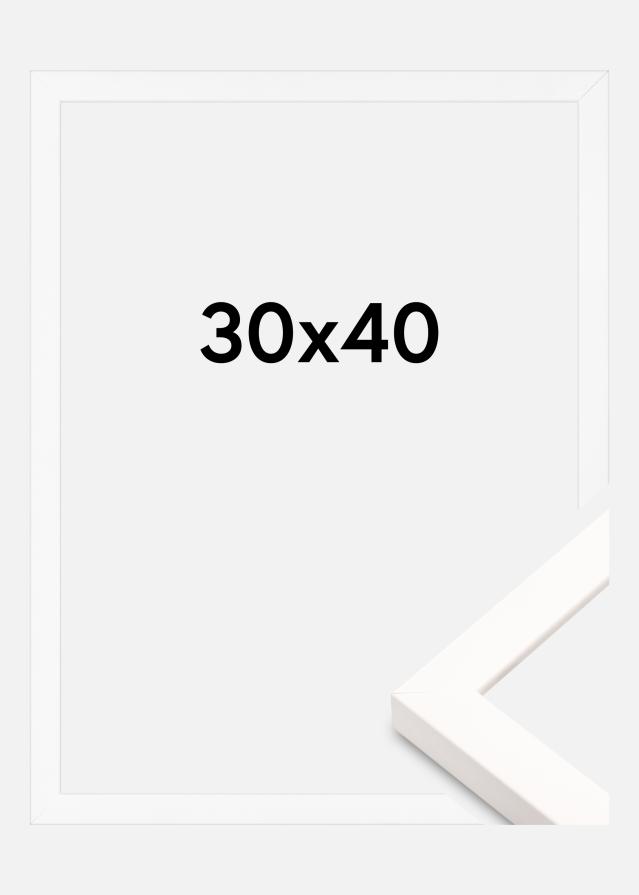Okvir Brooke Akrylno steklo Bela 30x40 cm