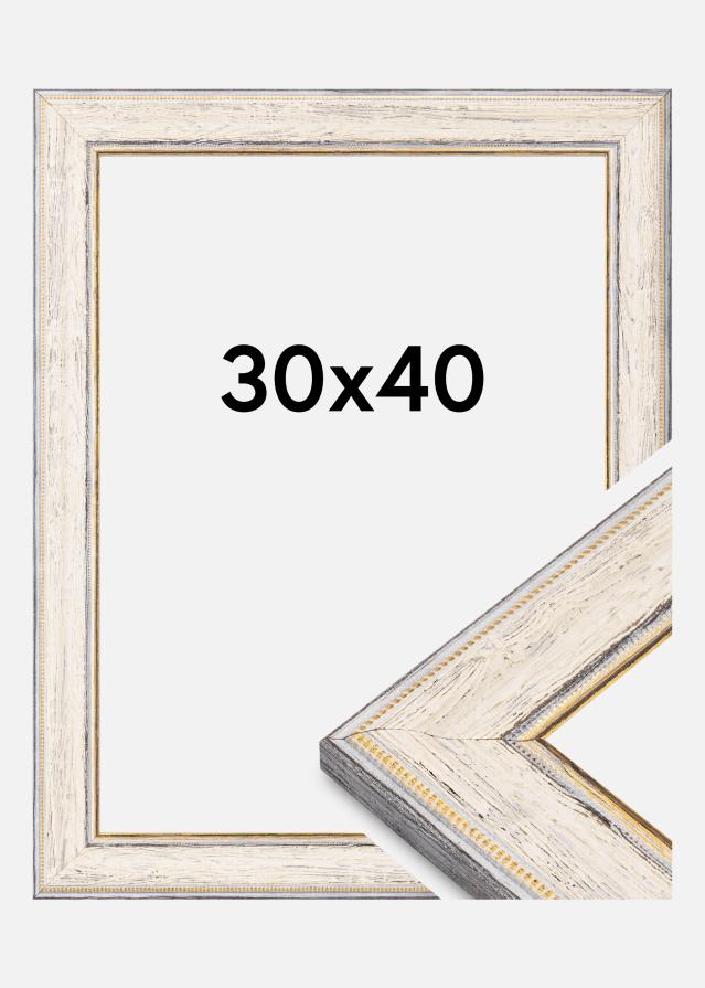 Okvir Fabriano Akrilno steklo Bela 30x40 cm