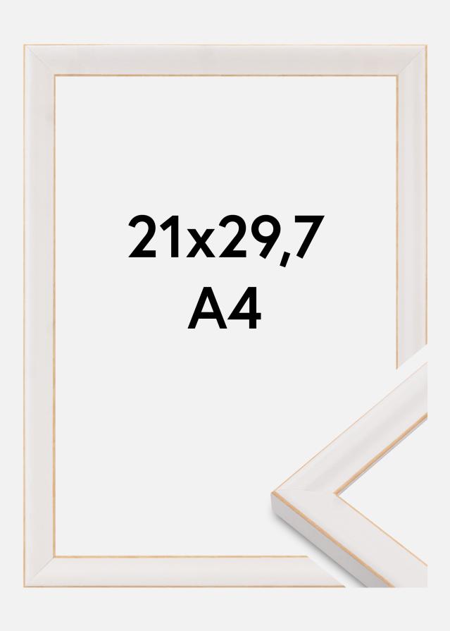 Okvir Marie Claire Akrilno steklo Bela 21x29,7 cm (A4)