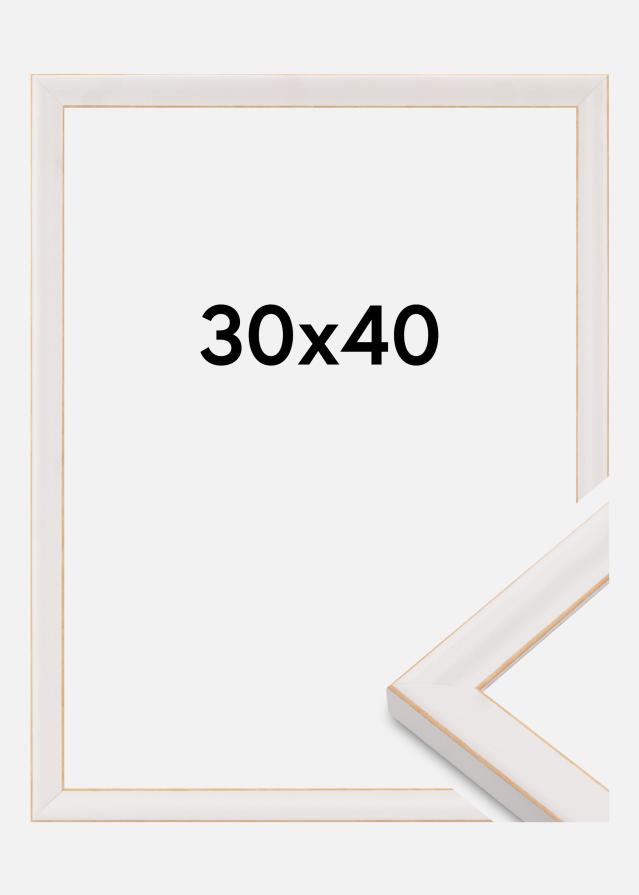 Okvir Marie Claire Akrilno steklo Bela 30x40 cm