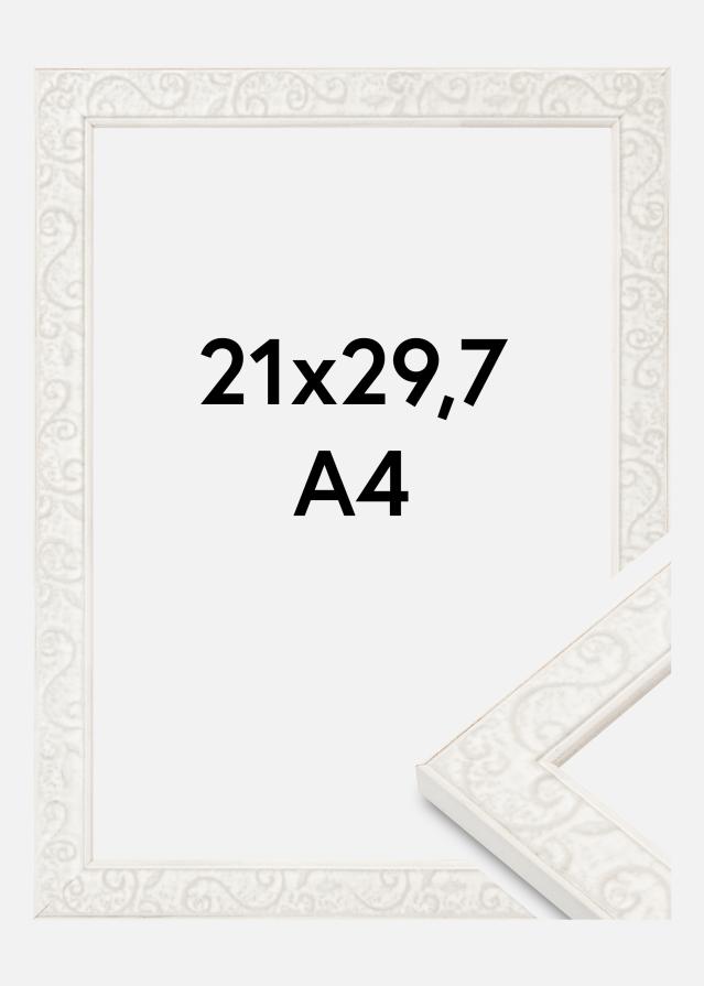 Okvir Milton Akrilno steklo Bela 21x29,7 cm (A4)
