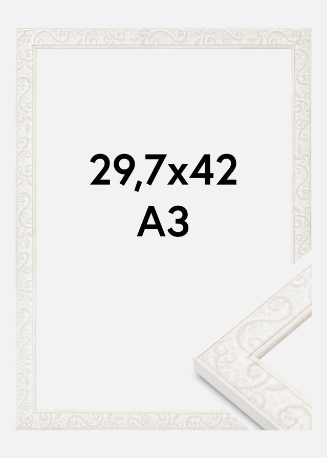Okvir Milton Akrylno steklo Bela 29,7x42 cm (A3)