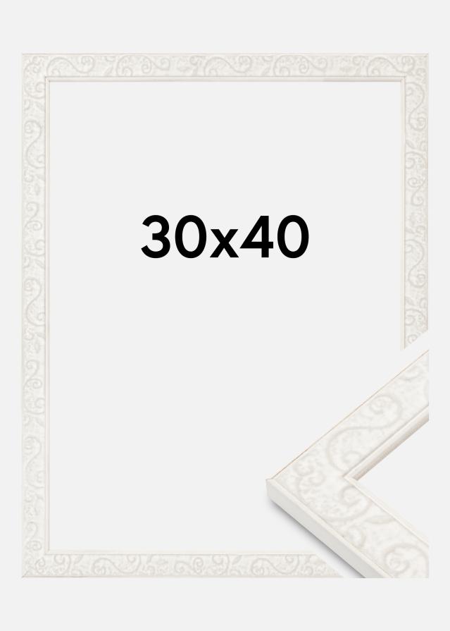 Okvir Milton Akrylno steklo Bela 30x40 cm