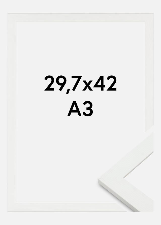 Okvir Sandra Akrilno steklo Bela 29,7x42 cm (A3)
