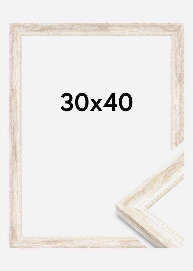 Okvir Soledad Akrilno steklo Bela 30x40 cm
