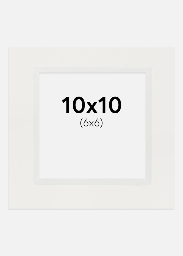 Paspartŭ Bela 3 mm Bel notranji rob 10x10 cm (6x6)