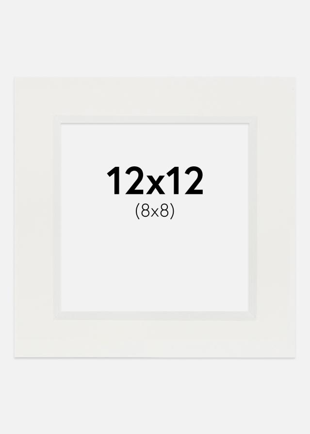 Paspartŭ Bela 3 mm Bel notranji rob 12x12 cm (8x8)