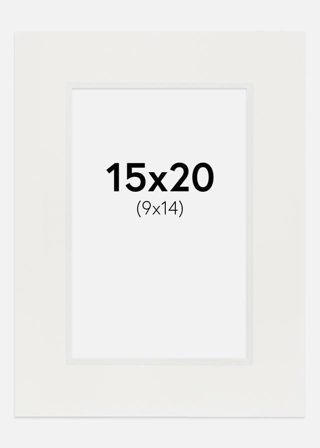 Paspartŭ Bela 3 mm Bel notranji rob 15x20 cm (9x14)