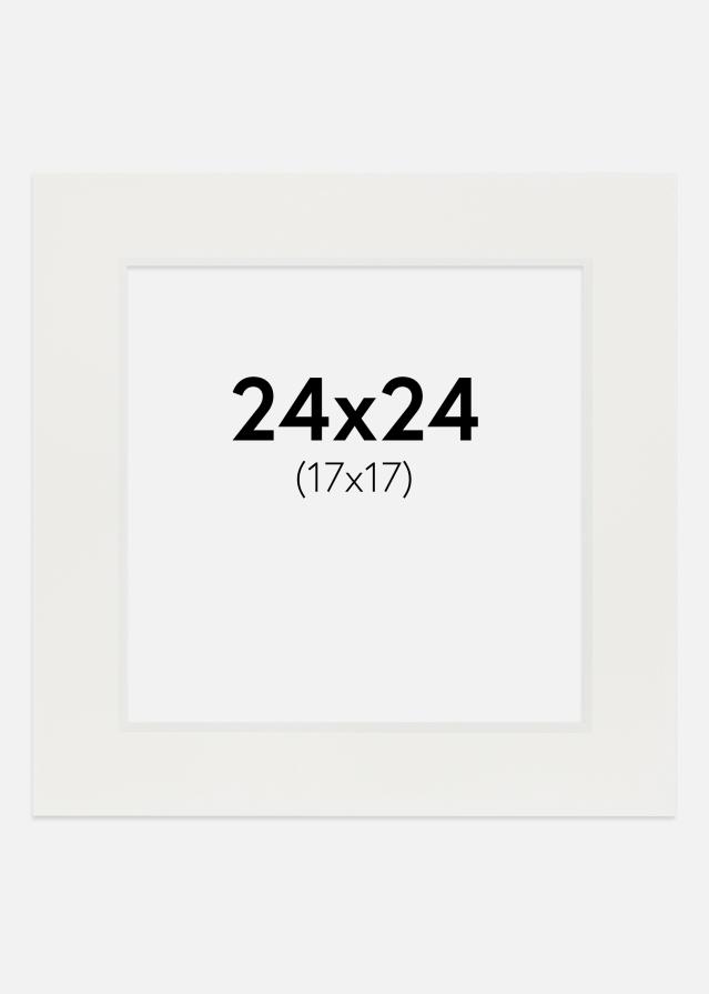 Paspartŭ Bela 3 mm Bel notranji rob 24x24 cm (17x17)