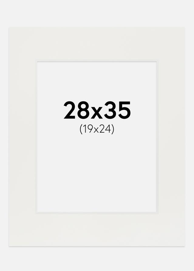 Paspartŭ Bela 3 mm Bel notranji rob 28x35 cm (19x24)