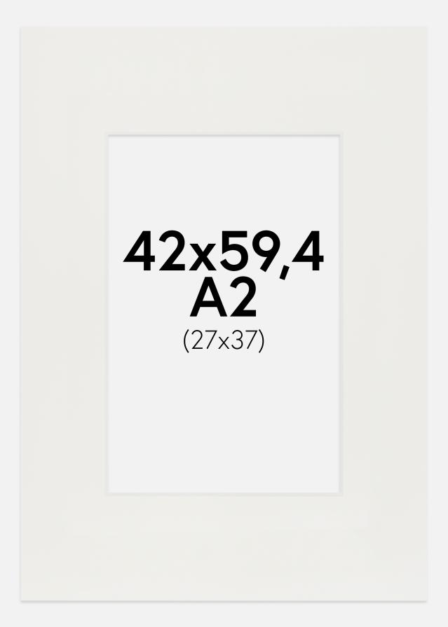 Paspartŭ Bela 3 mm Bel notranji rob 42x59,4 cm (24x37)