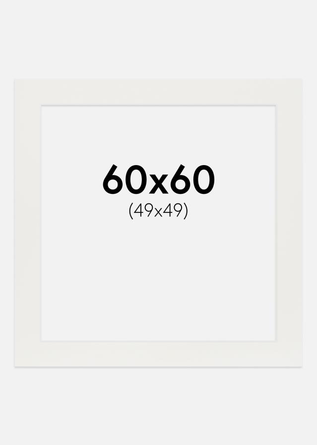 Paspartŭ Bela 3 mm Bel notranji rob 60x60 cm (49x49)