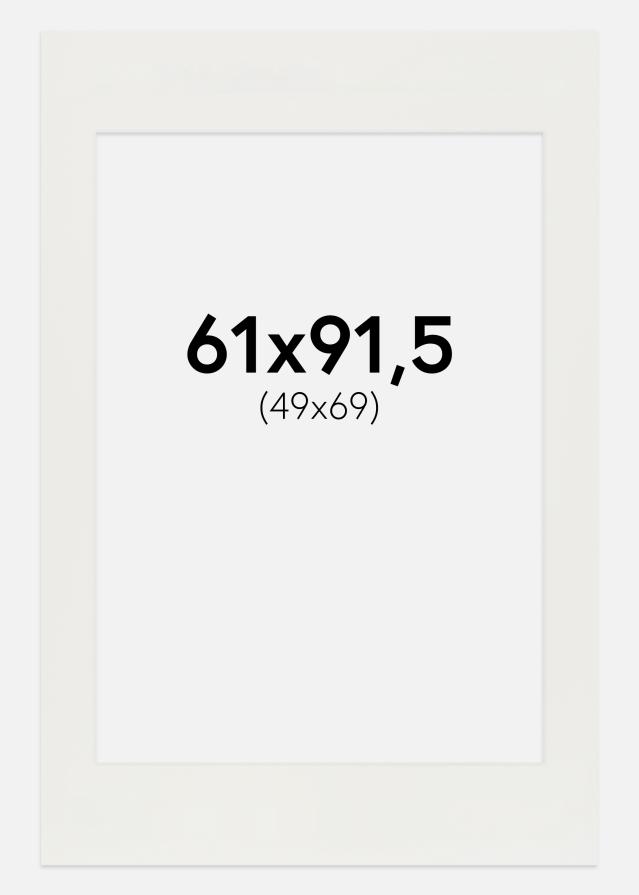 Paspartŭ Bela 3 mm Bel notranji rob 61x91,5 cm (49x69)