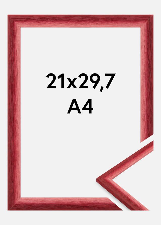 Okvir Cornwall Akrilno steklo temno rdeč 21x29,7 cm (A4)
