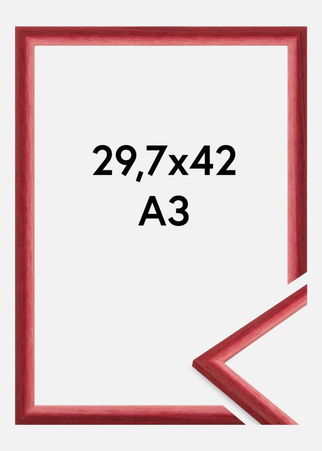 Okvir Cornwall Akrilno steklo Temno rdeča 29,7x42 cm (A3)