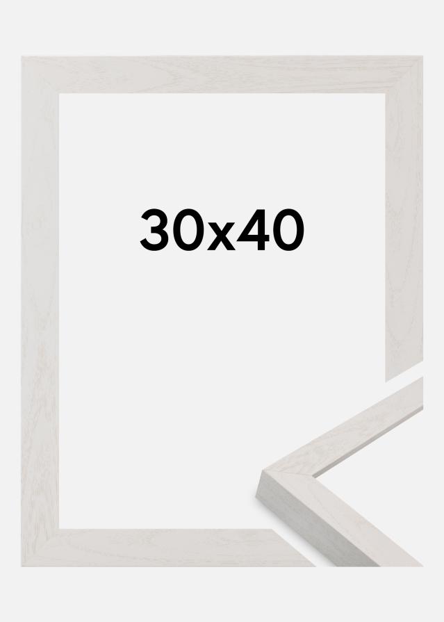 Okvir Wells Akrilno steklo Bela 30x40 cm