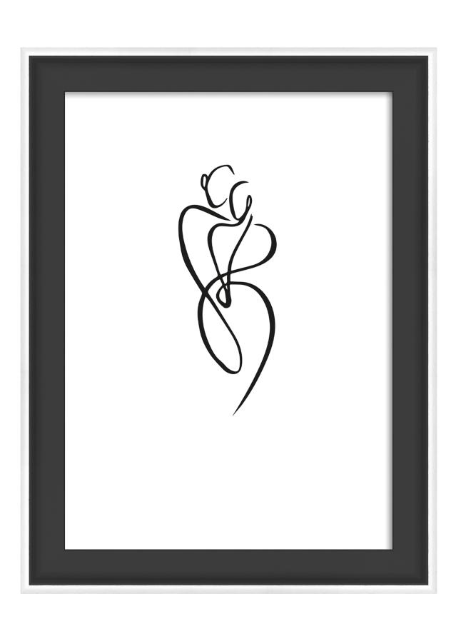 Okvir Silhouette Črna 10x15 cm