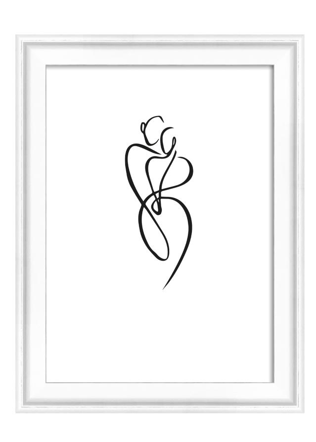 Okvir Silhouette Bela 10x15 cm