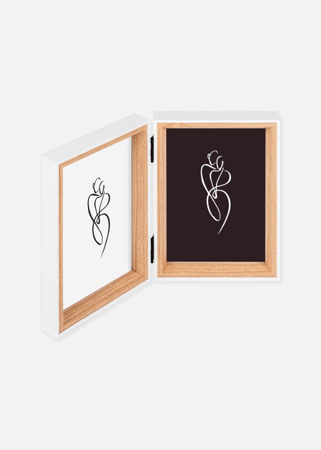 Silhouette Prepogljiv okvir Hrast 10x15 cm – 2 sliki