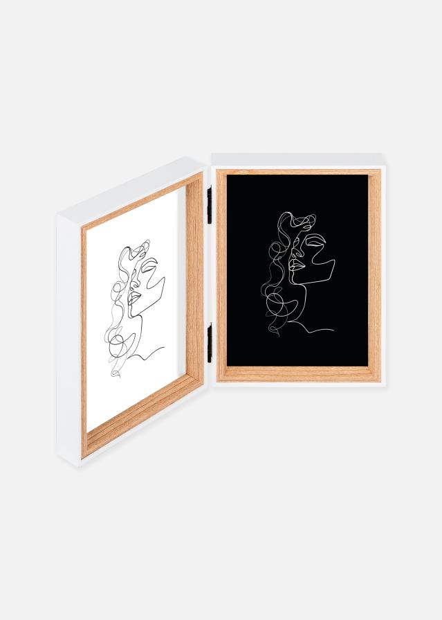 Silhouette Prepogljiv okvir Hrast 13x18 cm – 2 sliki