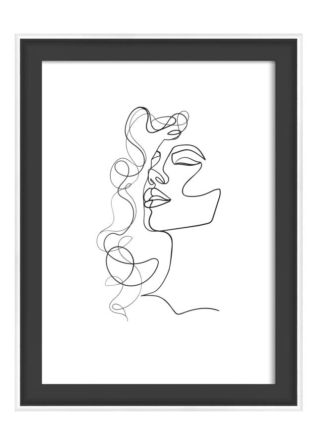 Okvir Silhouette Črna 13x18 cm