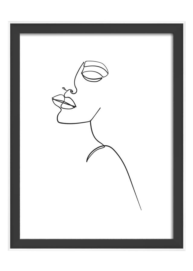 Okvir Silhouette Črna 15x20 cm