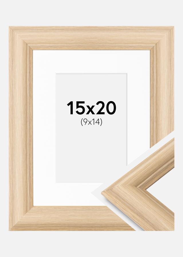 Okvir Västkusten Hrast 15x20 cm - Paspartŭ Bela 10x15 cm