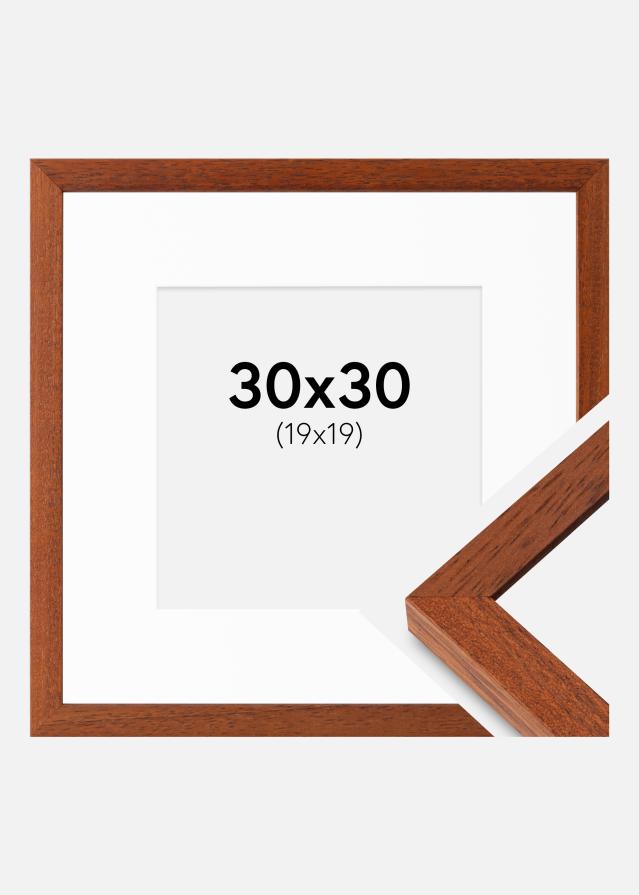 Okvir Hermes Češnja 30x30 cm - Paspartȗ Bela 20x20 cm