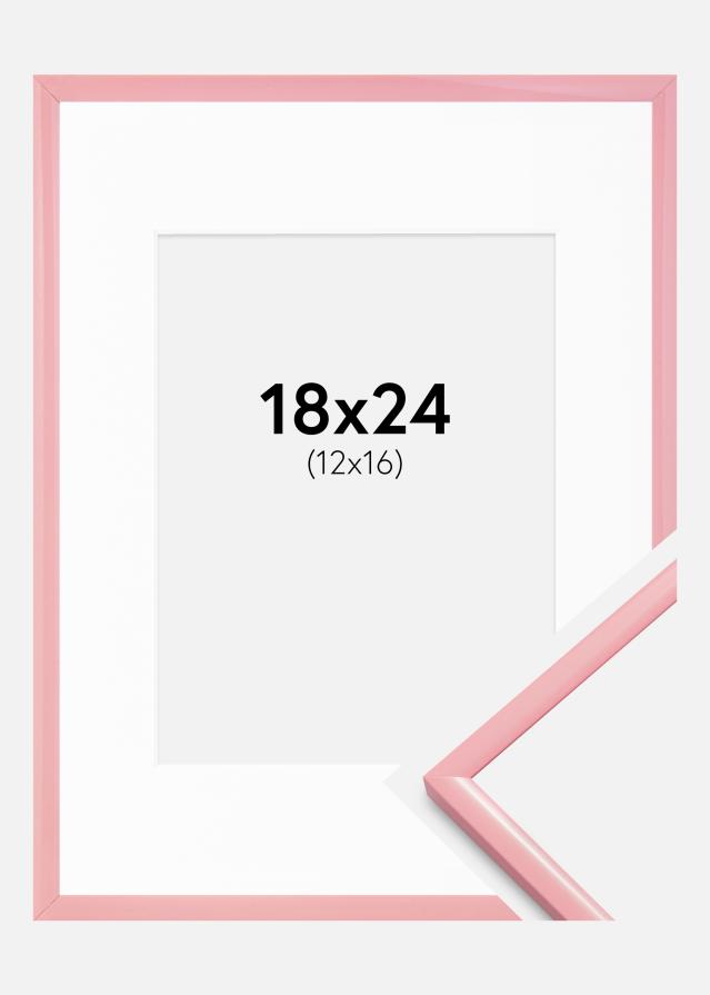 Okvir New Lifestyle roza 18x24 cm - Paspartȗ Bela 13x17 cm