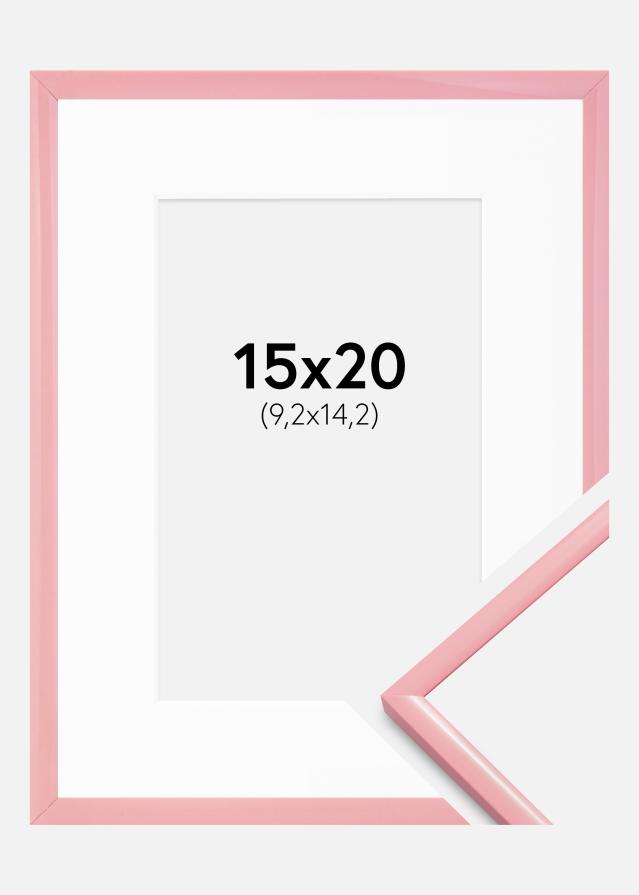 Okvir New Lifestyle roza 15x20 cm - Paspartȗ Bela 4x6 inches