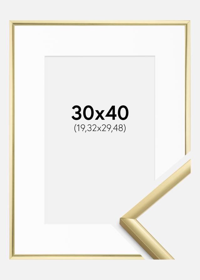 Okvir New Lifestyle Zlata 30x40 cm - Paspartŭ Bela 8x12 inches