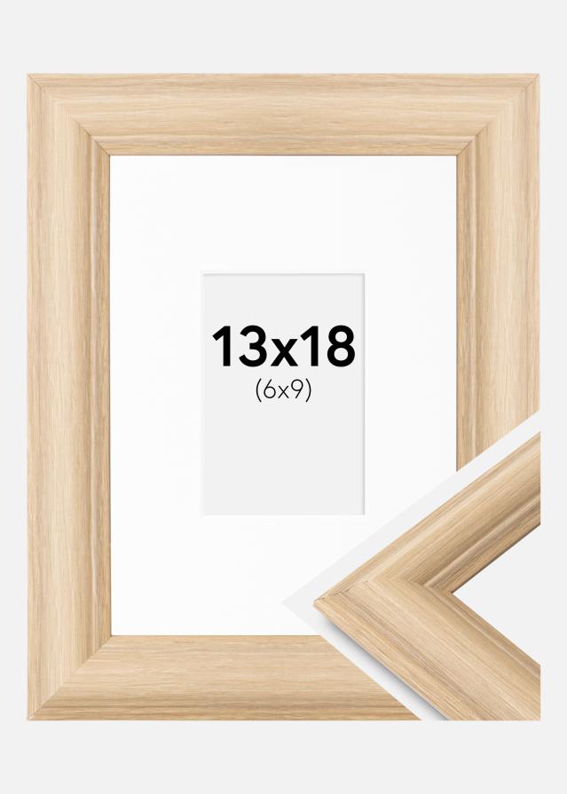 Okvir Västkusten Hrast 13x18 cm - Paspartŭ Bela 7x10 cm