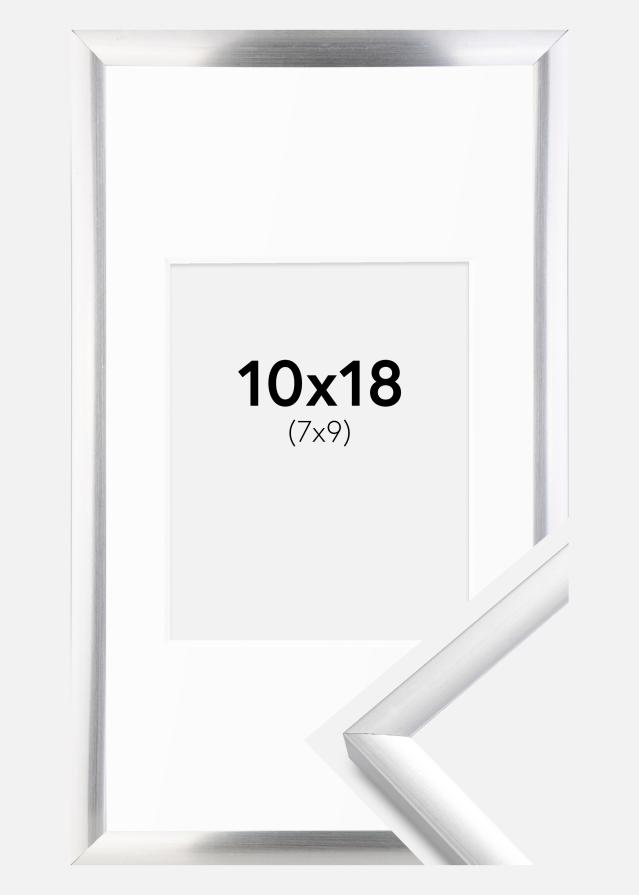 Okvir New Lifestyle Srebrna 10x18 cm - Paspartȗ Bela 8x10 cm