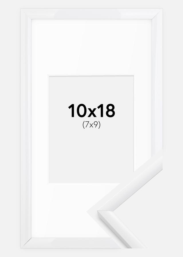 Okvir New Lifestyle Bela 10x18 cm - Paspartȗ Bela 8x10 cm