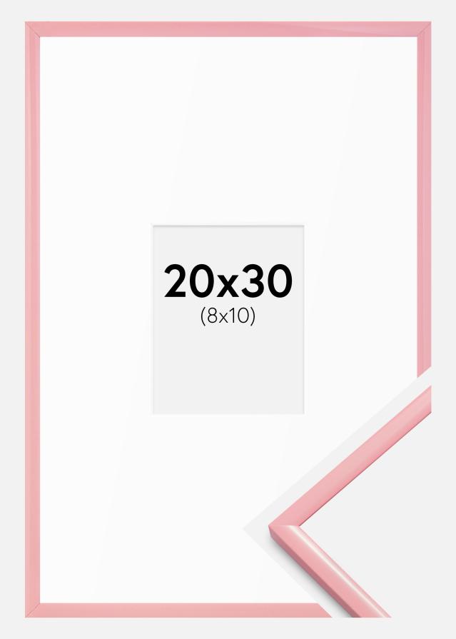 Okvir New Lifestyle roza 20x30 cm - Paspartȗ Bela 9x11 cm