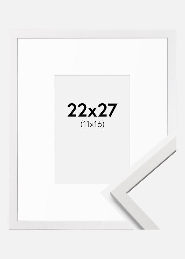 Okvir Edsbyn Bela 22x27 cm - Paspartȗ Bela 12x17 cm
