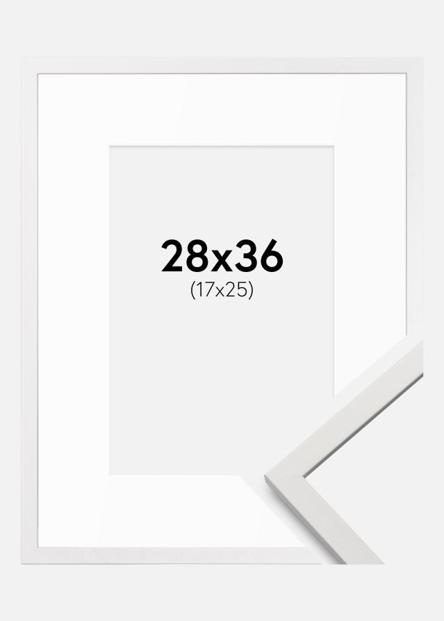 Okvir Edsbyn Bela 28x36 cm - Paspartȗ Bela 18x26 cm