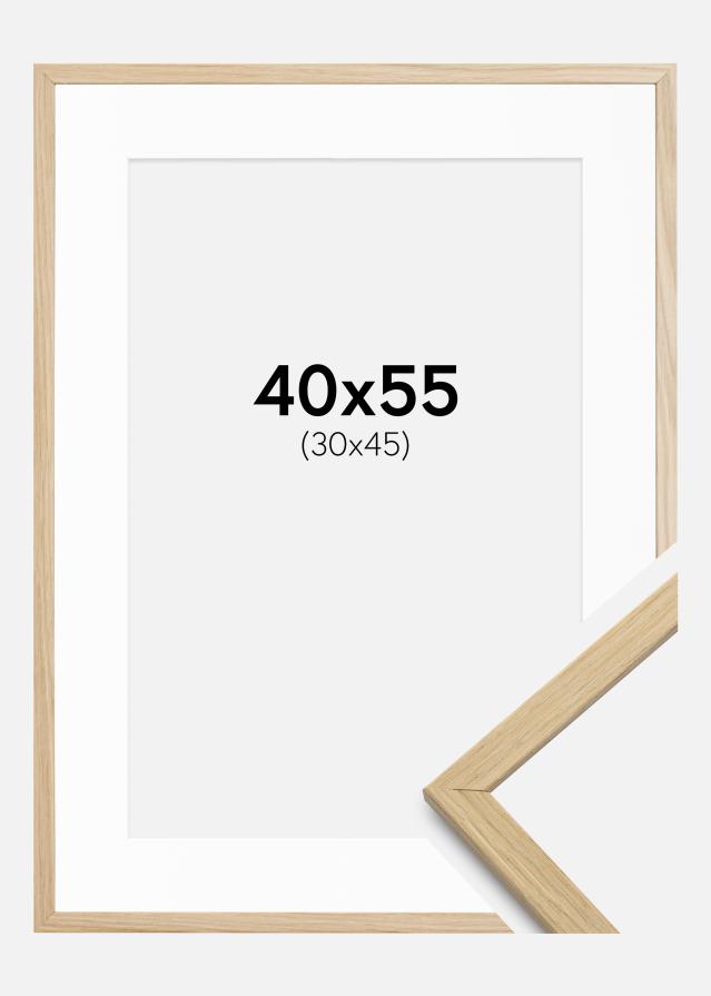 Okvir Edsbyn hrast 40x55 cm - Paspartȗ bela 31x46 cm
