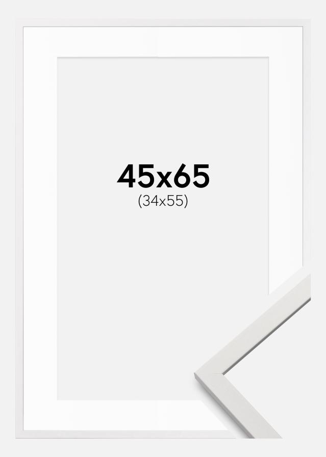 Okvir Edsbyn Bela 45x65 cm - Paspartȗ Bela 35x56 cm