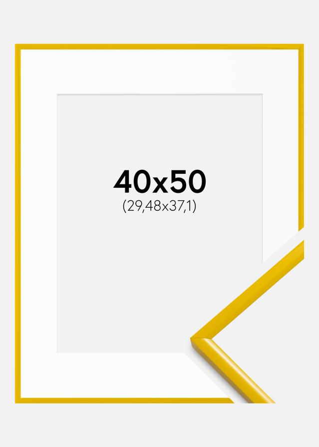 Okvir New Lifestyle rumena 40x50 cm - Paspartȗ Bela 12x15 inches