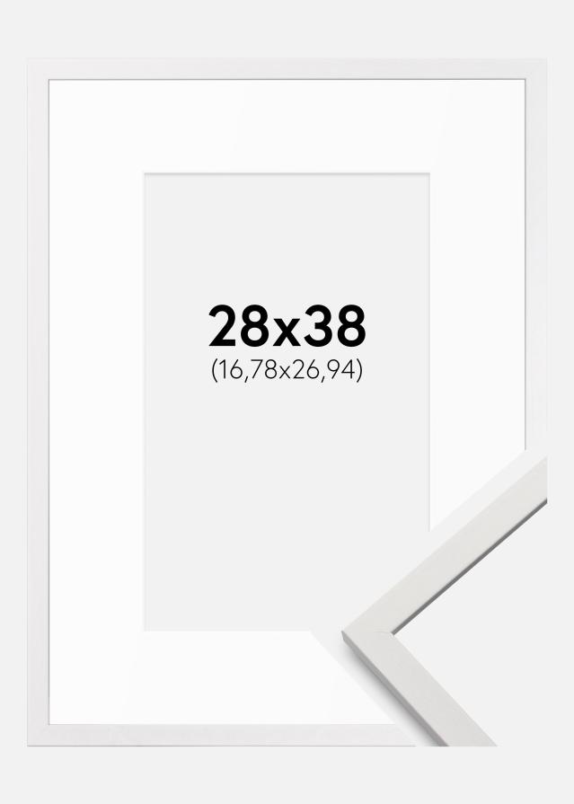 Okvir Edsbyn Bela 28x38 cm - Paspartȗ Bela 7x11 inches