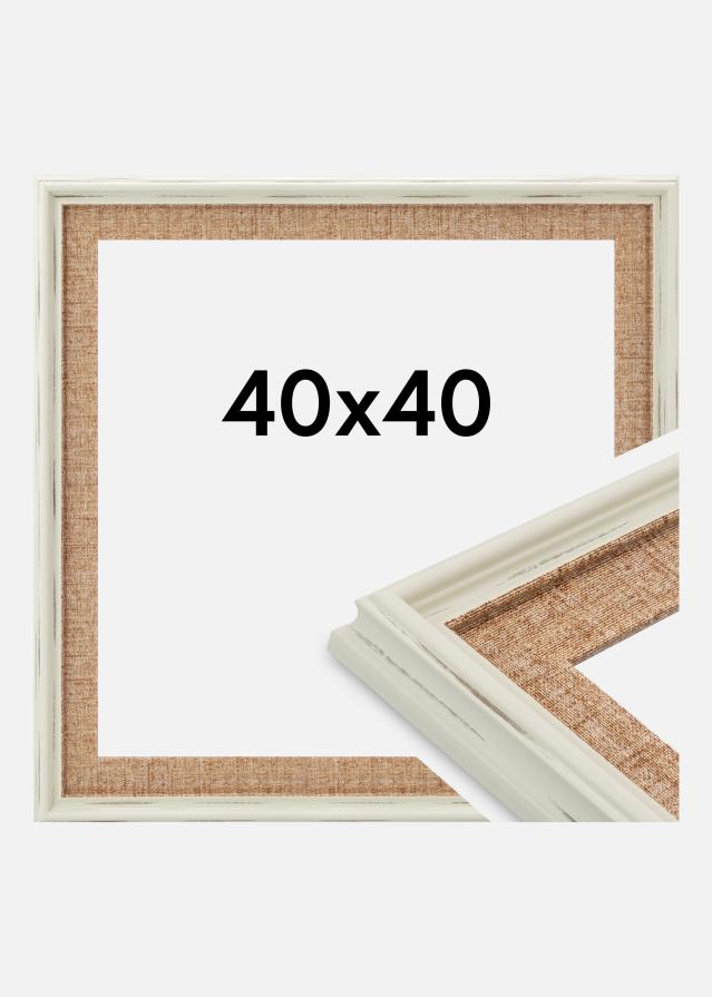 Okvir Sandweave Akrilno steklo Bela 40x40 cm