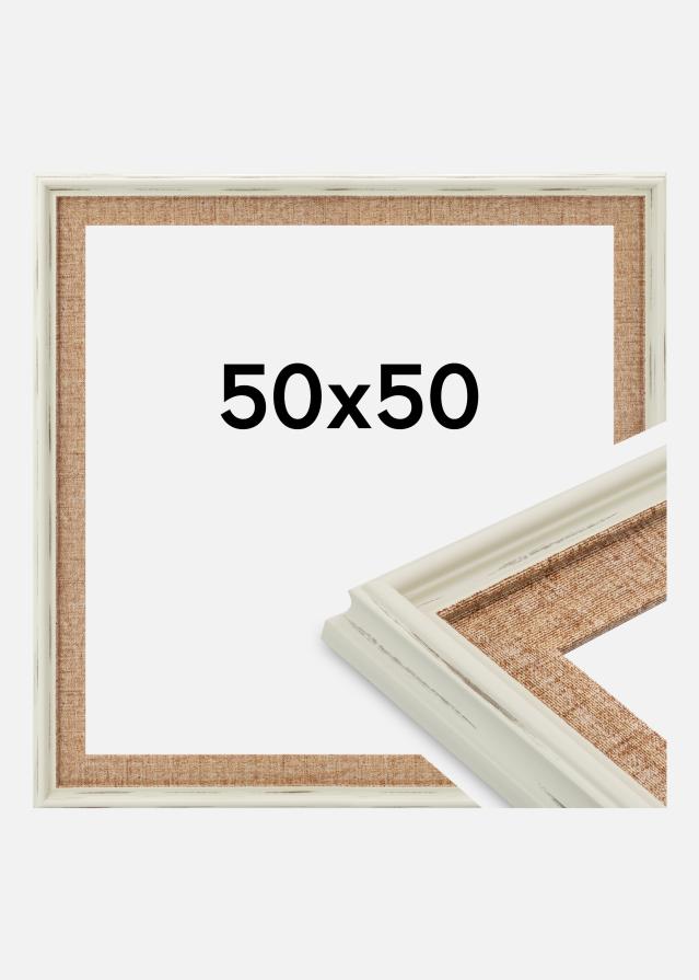 Okvir Sandweave Akrilno steklo Bela 50x50 cm