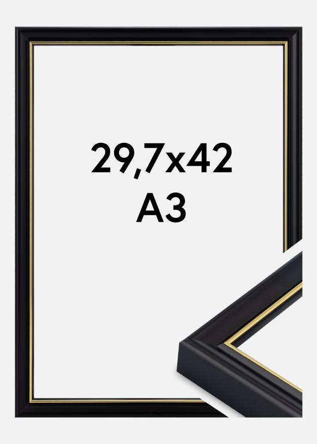 Okvir Canterbury Akrilno steklo Črna 29,7x42 cm (A3)