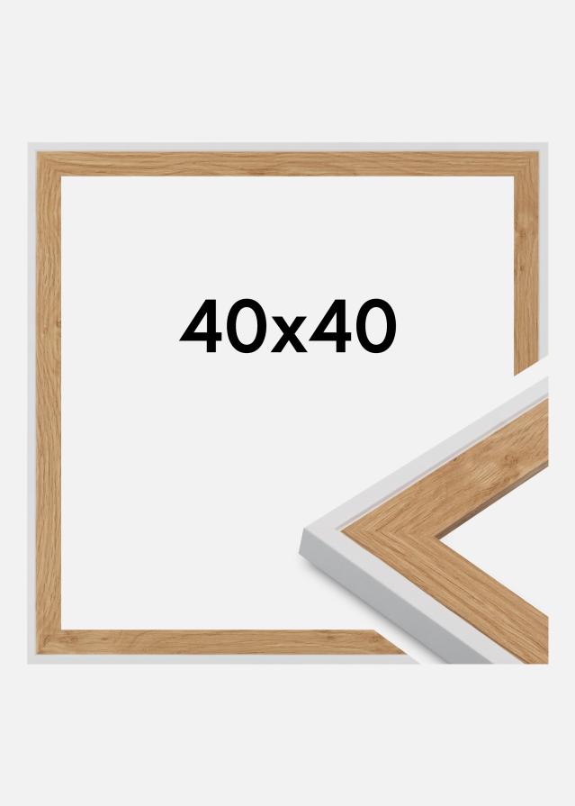 Okvir Clearline Akrilno steklo Bela 40x40 cm