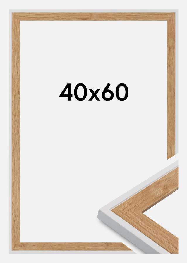 Okvir Clearline Akrilno steklo Bela 40x60 cm