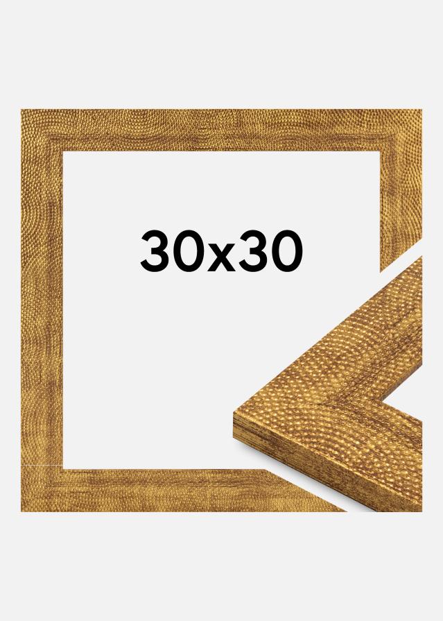 Okvir Linea Akrilno steklo Zlato 30x30 cm