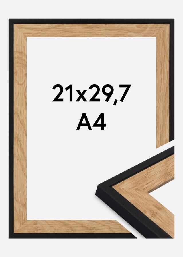 Okvir Iris Akrilno steklo Črna 21x29,7 cm (A4)