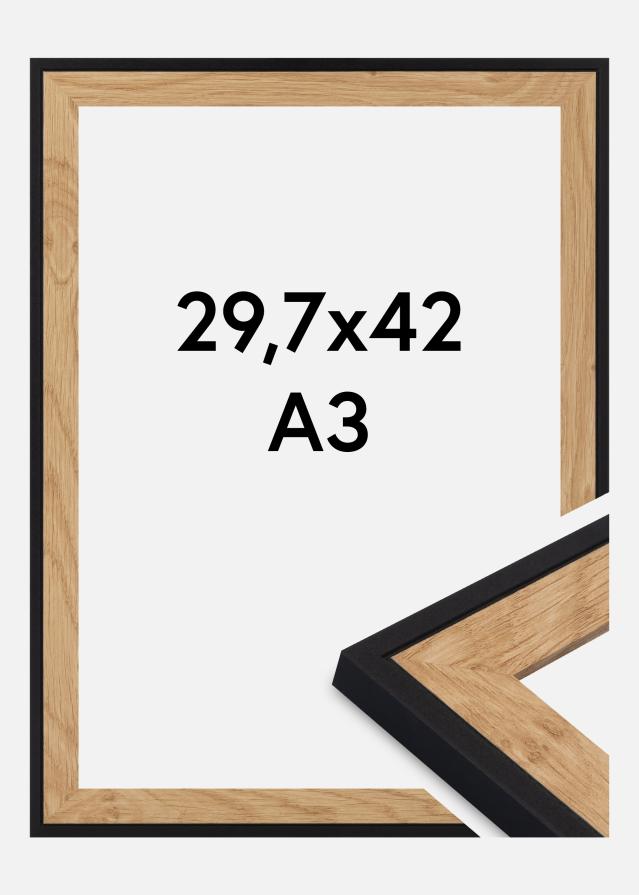 Okvir Iris Akrilno steklo Črna 29,7x42 cm (A3)