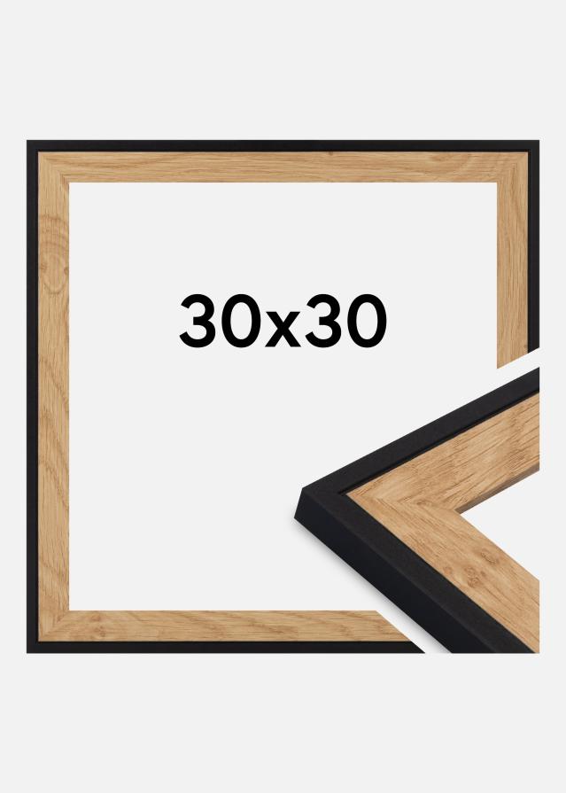 Okvir Iris Akrilno steklo Črna 30x30 cm